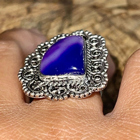 Botswana Agate Ring Size 7 1/4 - Picture 7 of 9